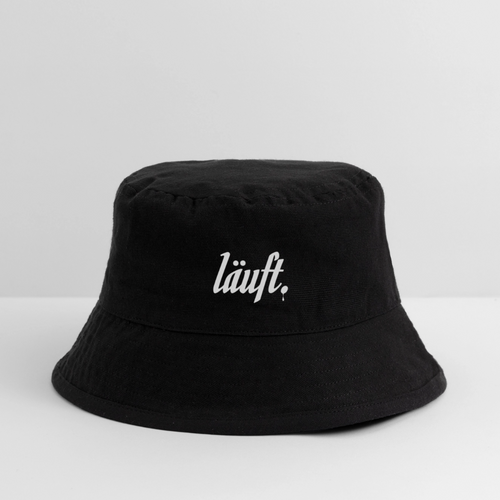 laeuft-Bucket Hat-schwarz